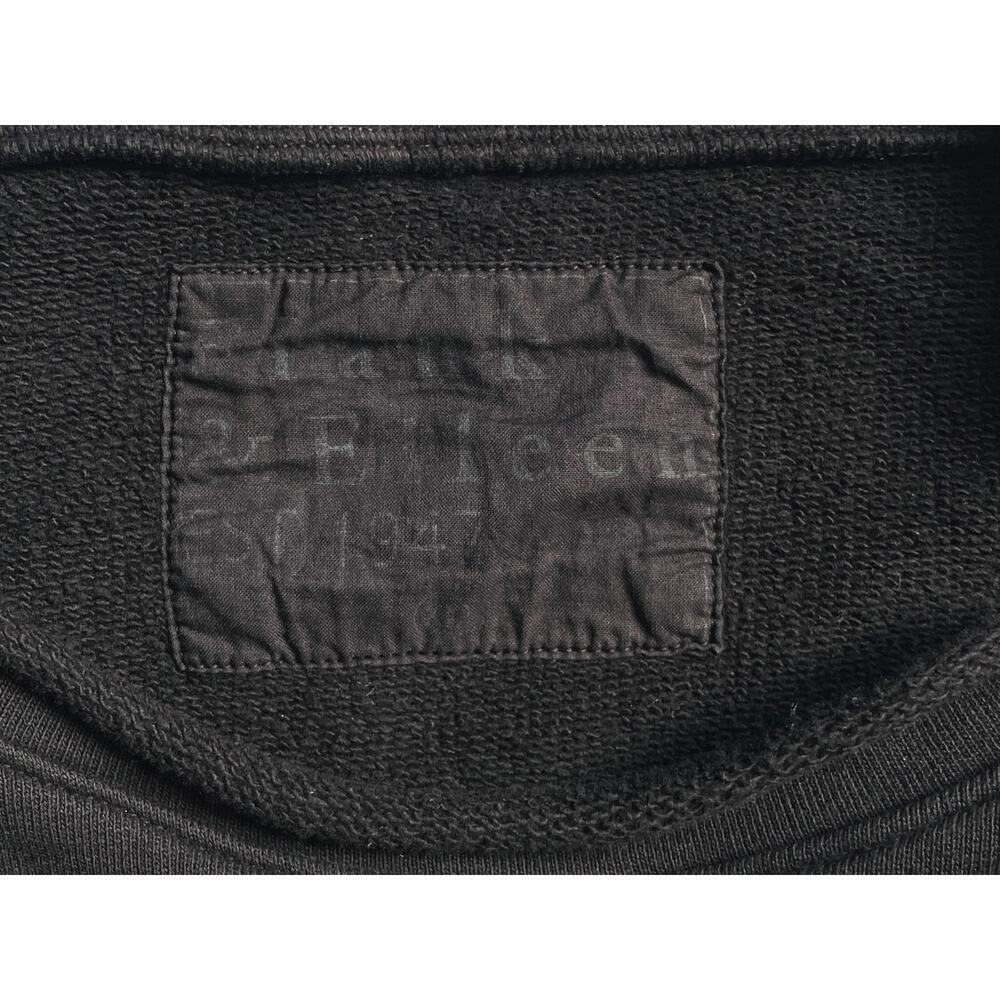 Frank & Elieen Anna Long Sleeve Capelet Triple Terry Fleece Black - Picture 4 of 7
